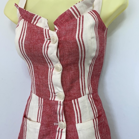 Reformation Romper Red White “Coconut “ 0 EUC` - Picture 3 of 8